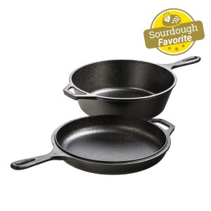 3.2 Quart Seasoned Cast Iron Combo Cooker
